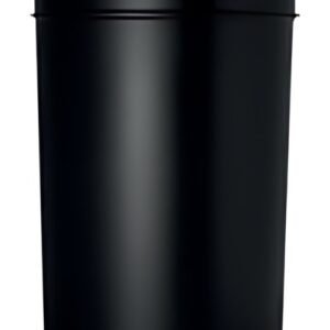 helit Poubelle en métal "the dome", 30 litres, noir