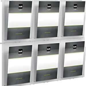 helit Porte-brochures mural "the placativ", transparent