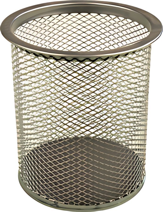 helit Pot à crayons "the round network", argent