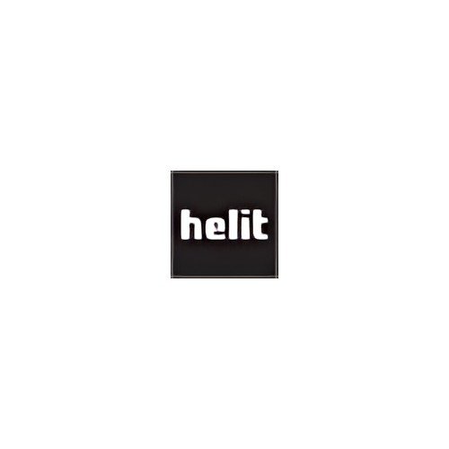 helit Tapis de souris "the leather pad", en cuir, noir