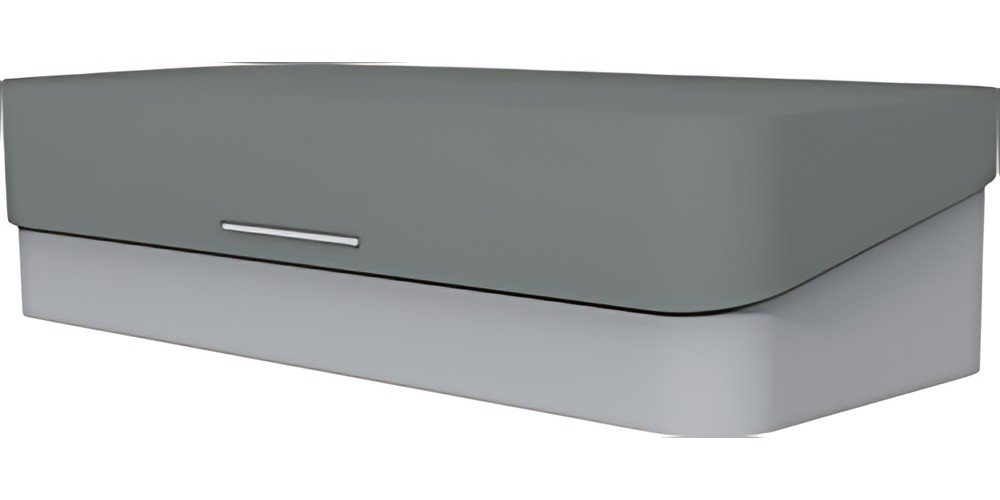 helit Organiseur de bureau portable, gris clair