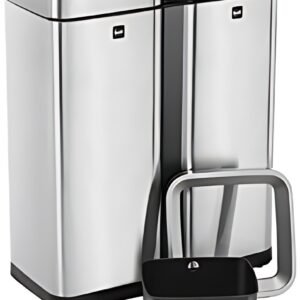 helit Poubelle de tri sélectif "the twin bin", 2 x 30 litres