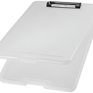 helit Porte-bloc avec compartiment "the clip", A4, blanc