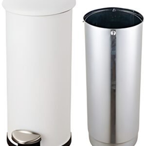 helit Poubelle à pédale "the zinc", 20 litres, argent