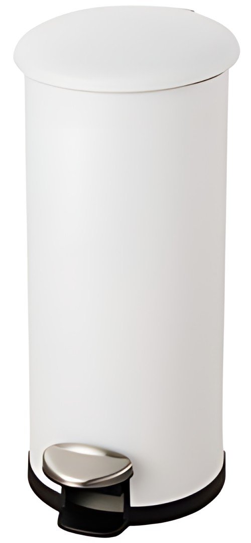 helit Poubelle à pédale "the zinc", 30 litres, blanc