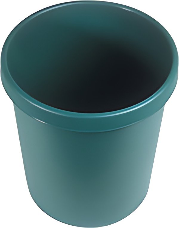 helit Corbeille à papier "the german", rond, 30 litres, vert