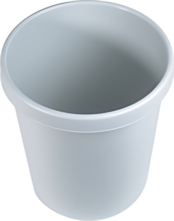 helit Corbeille à papier "the german", 30 litres, PE, gris
