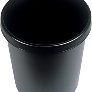 helit Corbeille à papier "the german", 30 litres, PE, noir