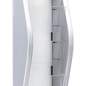 helit Porte-brochures mural "the arc", 1/3 A4, argent