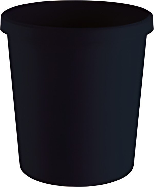 helit Corbeille à papier "the green german", 18 L, noir