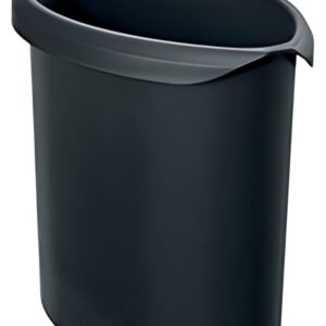 HAN Insert à déchets MOON, PP, 6 litres, sans couvercle,noir