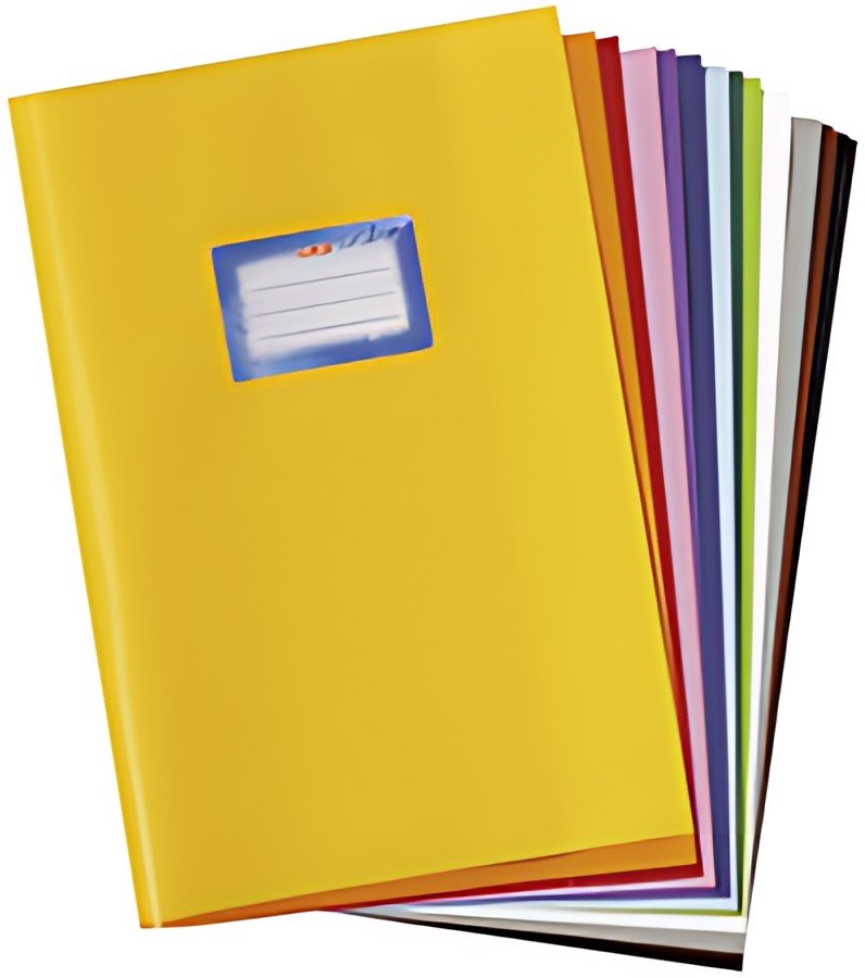 herlitz Protège-cahier format A4, gaufré (raphia), PP,orange