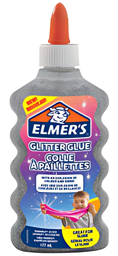 ELMER'S Colle à paillettes "Glitter Glue", 177 ml, argent