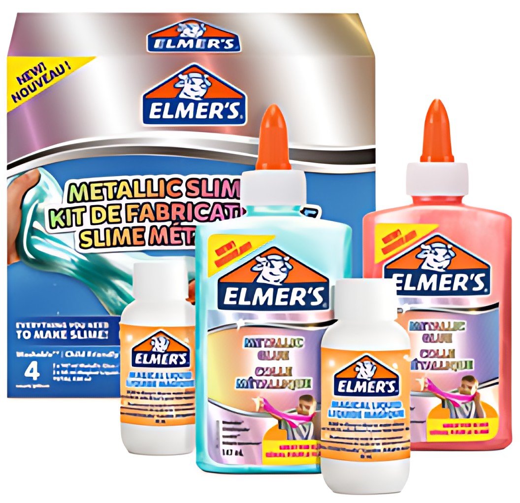 ELMER'S Slime Kit "Metallic Slime Kit", 4 pièces
