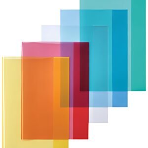herlitz Protège-cahier format A4, en PP, rouge transparent