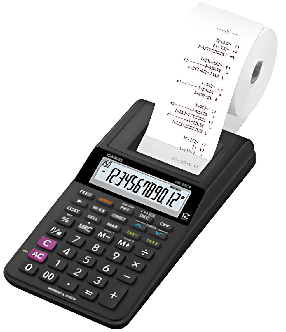 CASIO Calculatrice imprimante modèle HR-8 RCE-WE, blanc