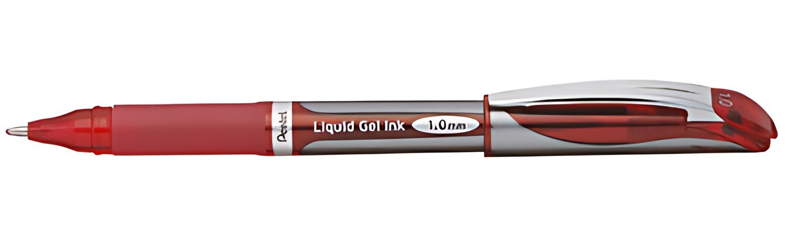 Pentel Stylo roller à encre gel EnerGel BL57, rouge