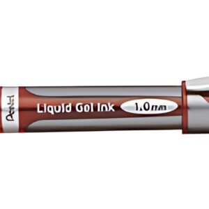 Pentel Stylo roller à encre gel EnerGel BL60, rouge
