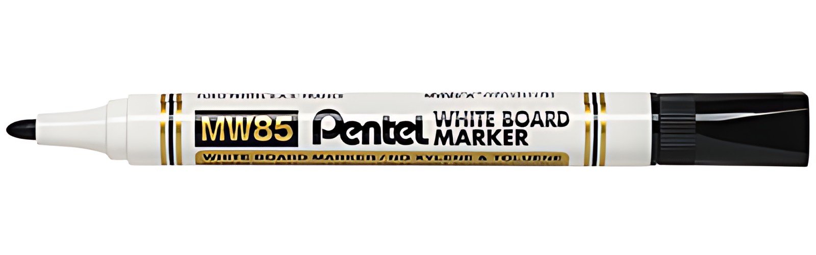 Pentel Marqueur pour tableau blanc MW85, pointe ogive, noir