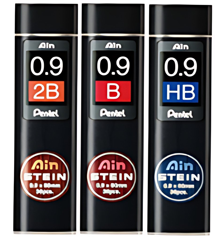 Pentel Mines fines pour porte-mines AIN STEIN C279,dureté 2B