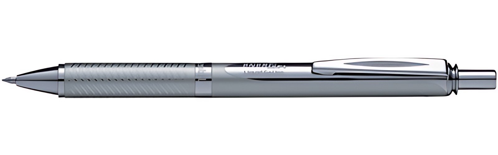 Pentel Roller à encre gel EnerGel Sterling BL407, argent