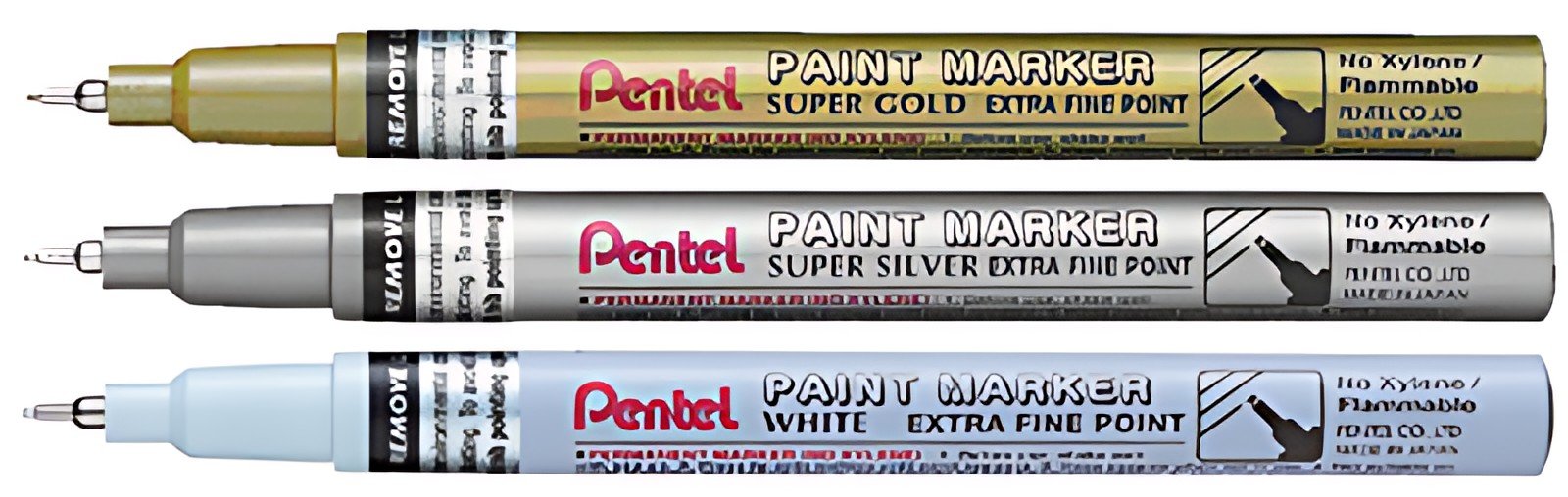 Pentel Marqueur laque PAINT MARKER MFP10, argent