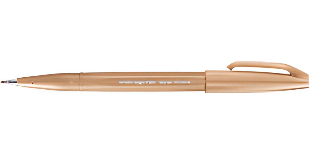 PentelArts Stylo feutre Brush Sign Pen SES 15, brun