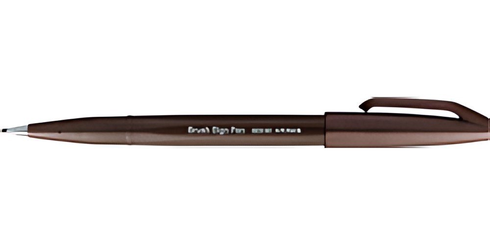 PentelArts Stylo feutre Brush Sign Pen SES15, marron foncé