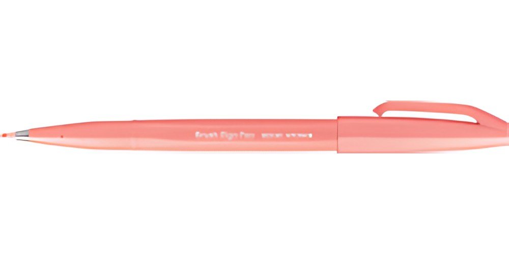 PentelArts Stylo feutre Brush Sign Pen SES15, corail