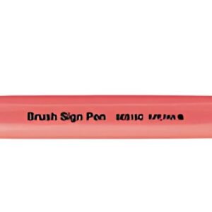 PentelArts Stylo feutre Brush Sign Pen SES15, rouge fluo