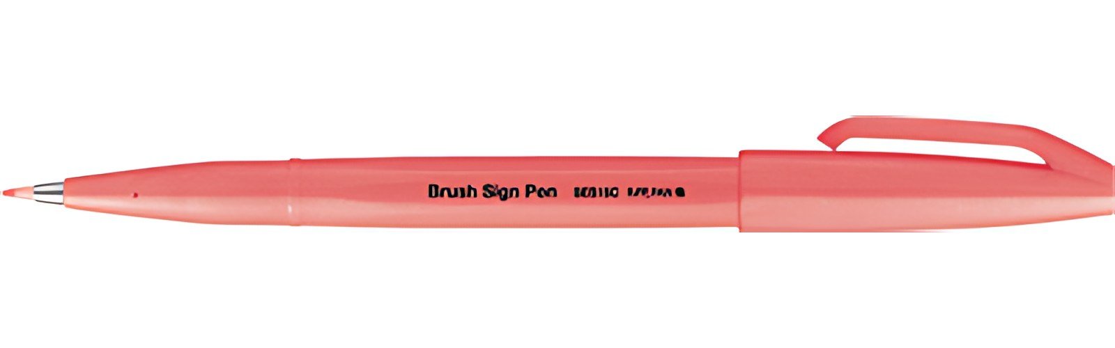 PentelArts Stylo feutre Brush Sign Pen SES15, rouge fluo