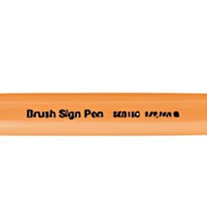 PentelArts Stylo feutre Brush Sign Pen SES15, orange fluo