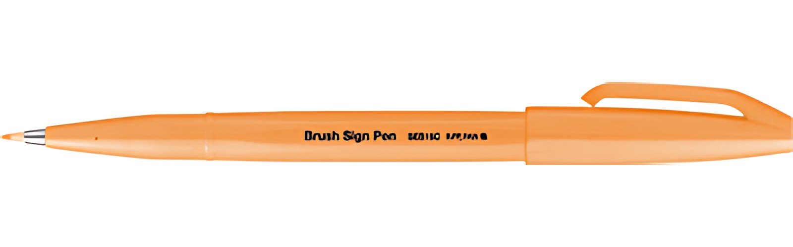 PentelArts Stylo feutre Brush Sign Pen SES15, orange fluo