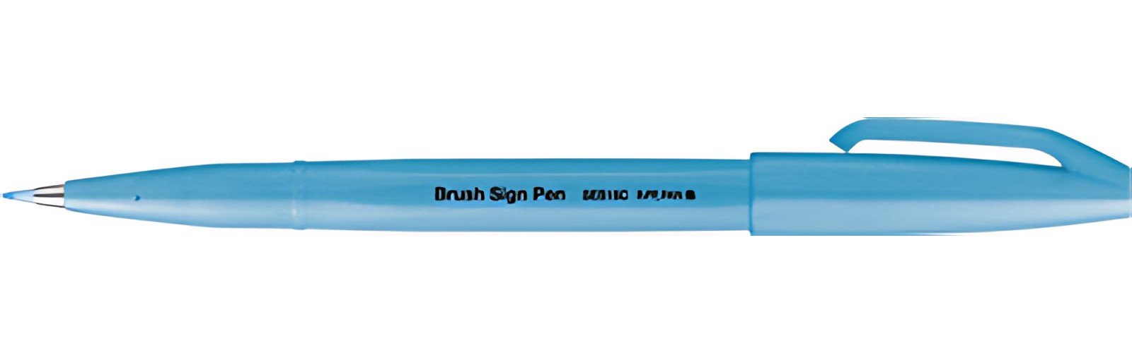 PentelArts Stylo feutre Brush Sign Pen SES15, bleu fluo
