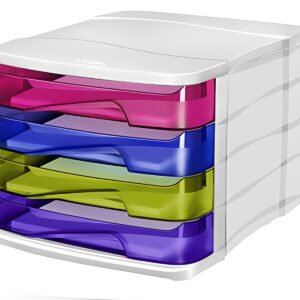 CEP Module de classement HAPPY, 4 tiroirs, multicolore