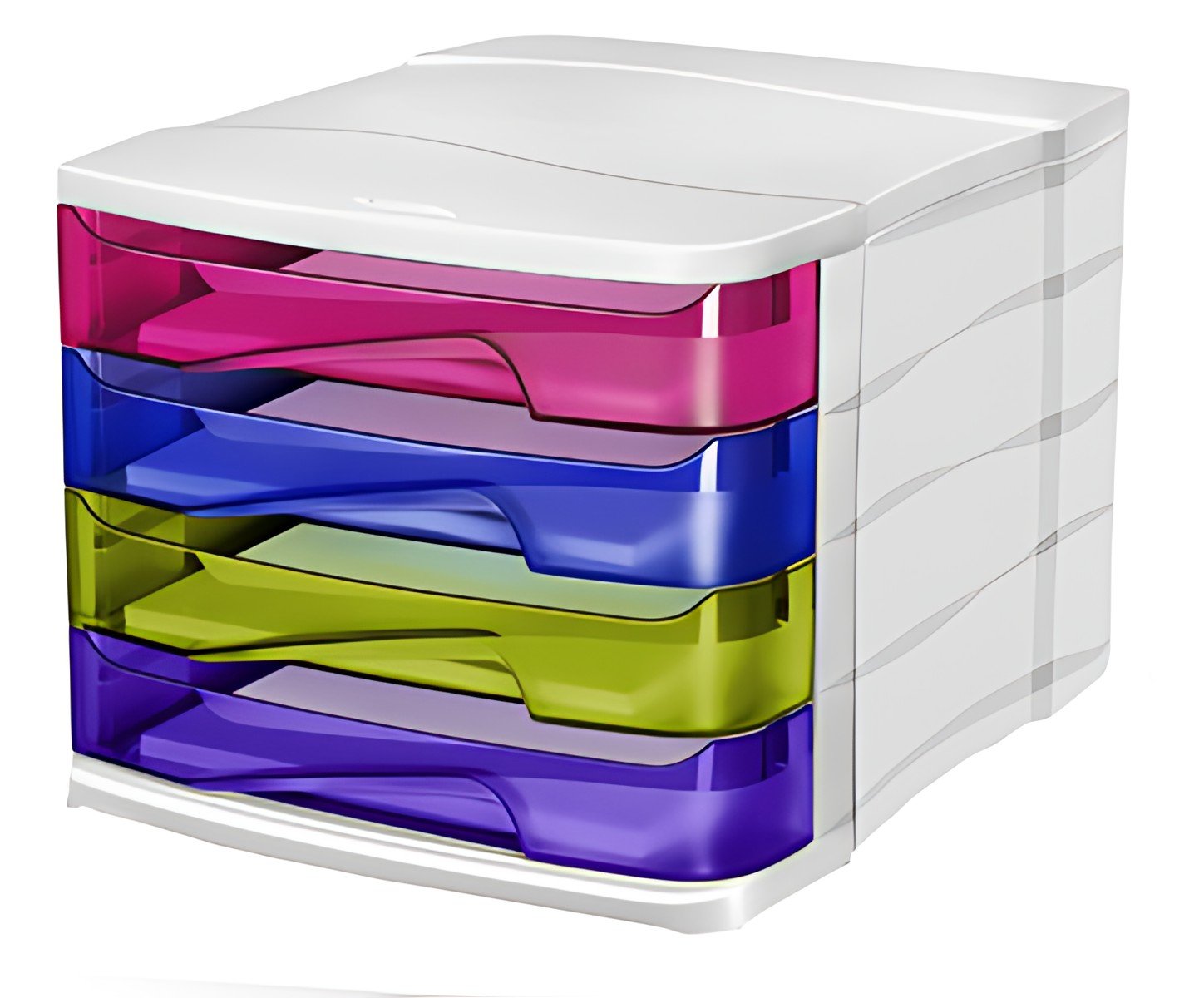 CEP Module de classement HAPPY, 4 tiroirs, multicolore