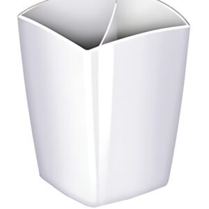 CEP Pot à crayons GLOSS, 2 compartiments, blanc