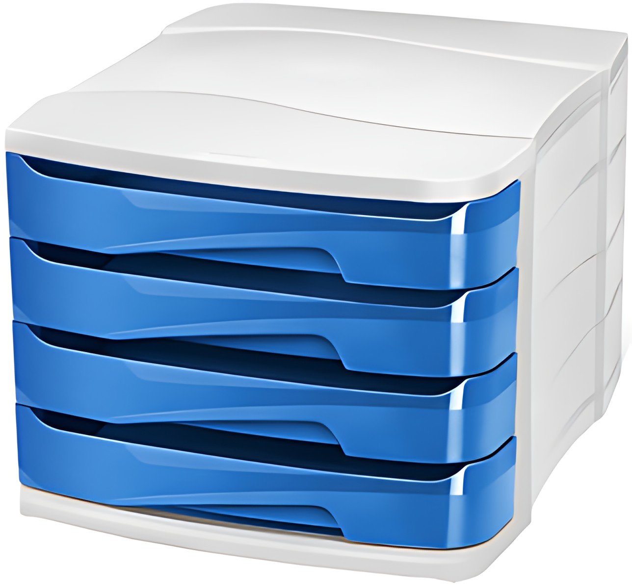 CEP Module de classement GLOSS, 4 tiroirs, bleu océan