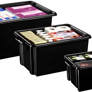 CEP Bac de rangement Maxi strata, 32 litres, noir