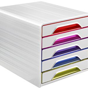 CEP Module de classement Smoove GLOSS, 5 tiroirs, blanc /