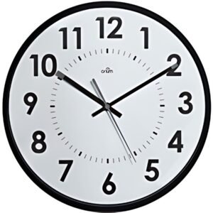 CEP Orium Horloge silencieuse, mouvement à quartz, noir