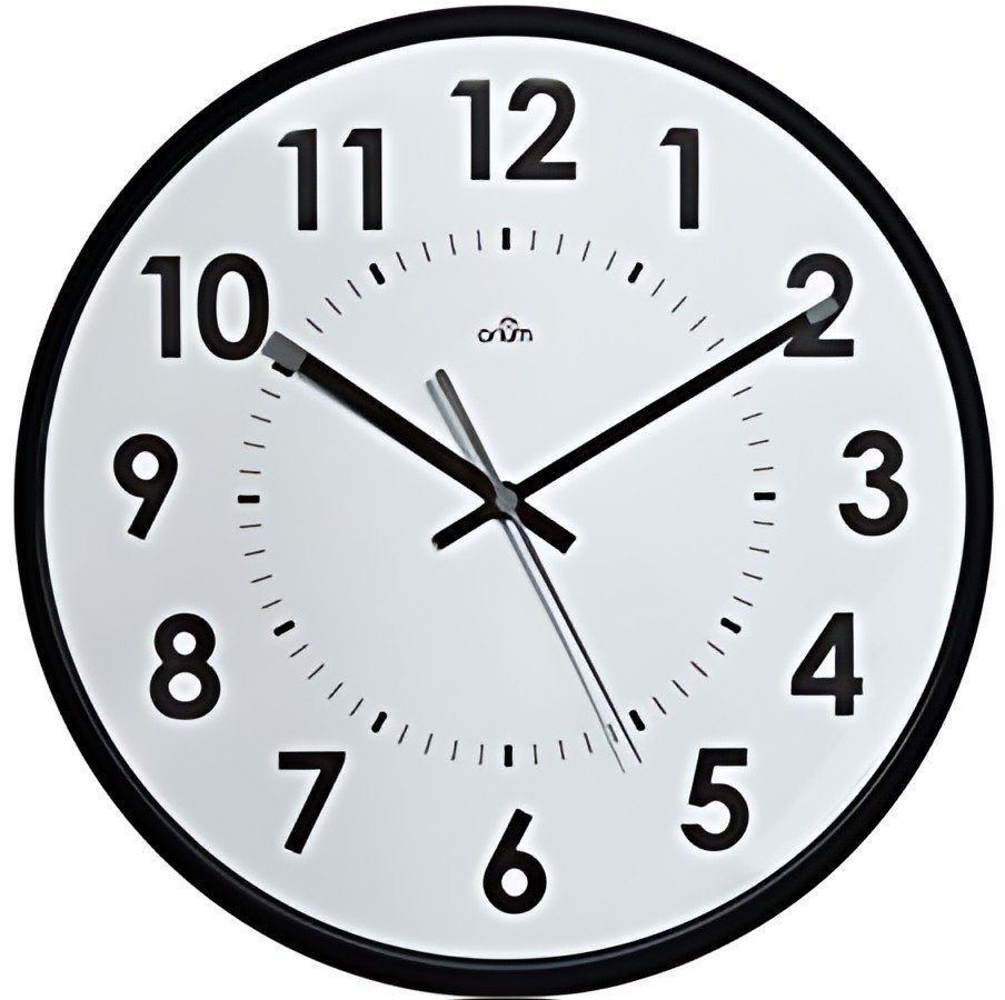 CEP Orium Horloge silencieuse, mouvement à quartz, noir