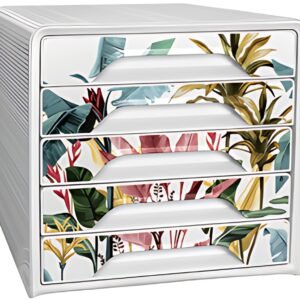CEP Bloc de classement Smoove Tropical, 5 tiroirs, blanc/