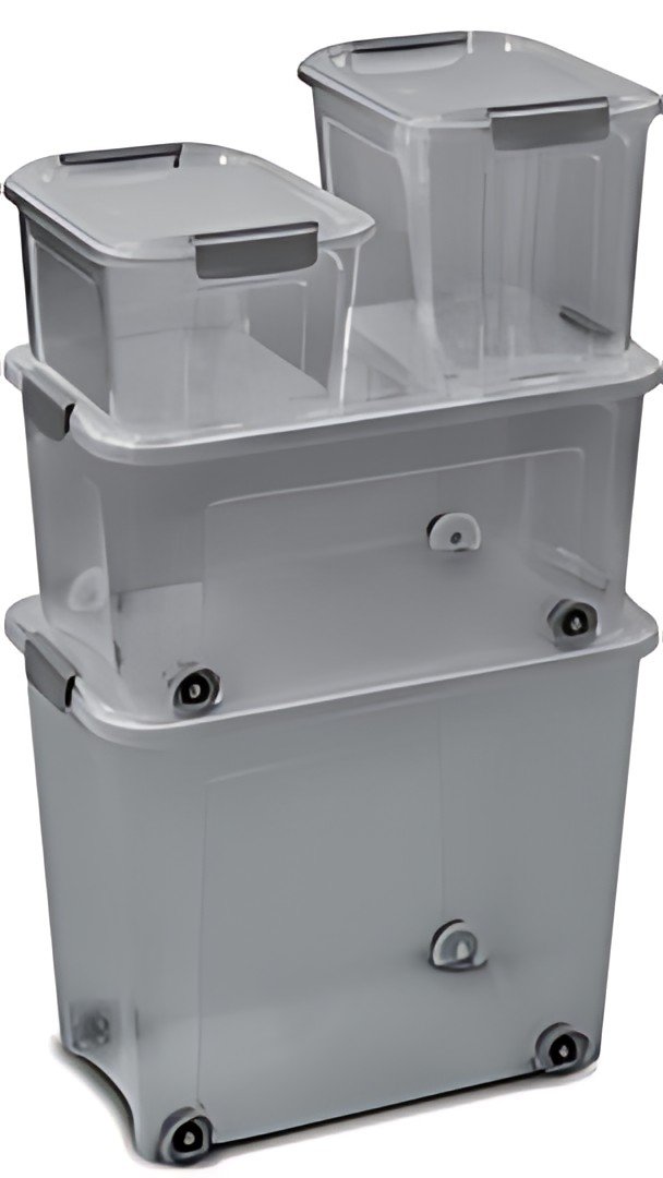 CEP Boîte de rangement SHADOW, 13 litres, translucide gris