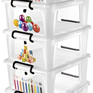 CEP Boîte de rangement KIDS, 20 litres, set de 5