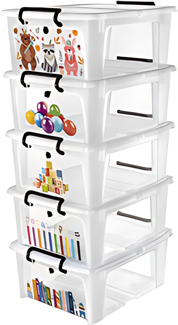 CEP Boîte de rangement KIDS, 20 litres, set de 5