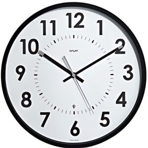 CEP Orium Horloge radiopilotée Abyliss, analogique, noir