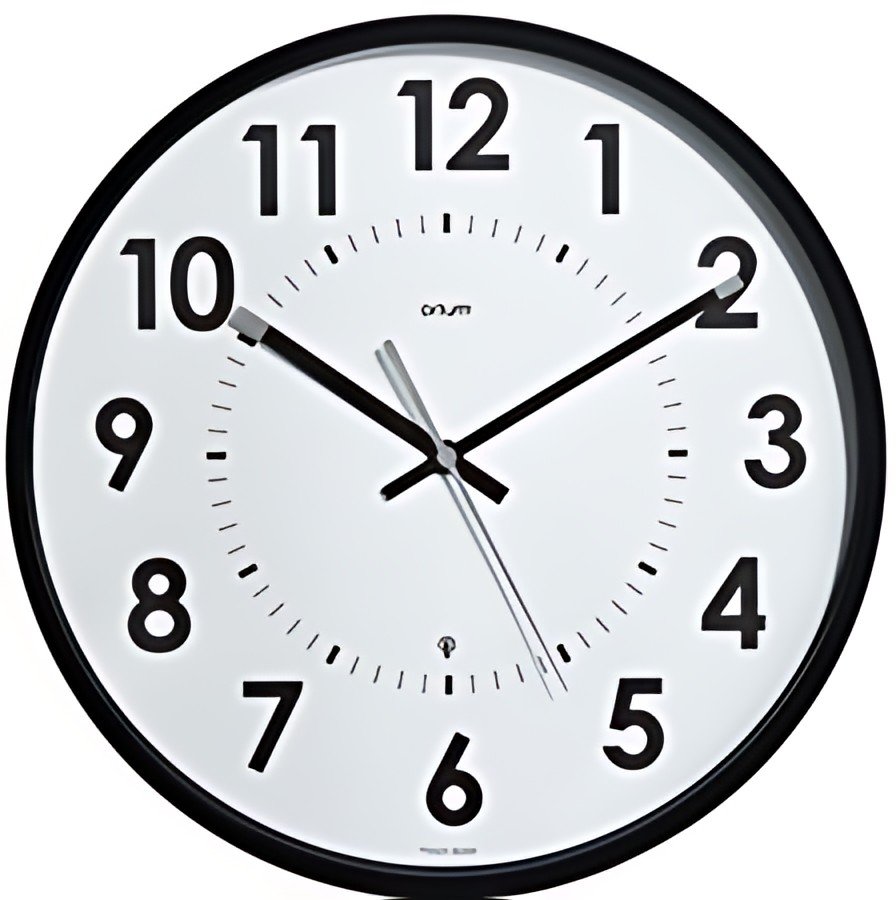 CEP Orium Horloge radiopilotée Abyliss, analogique, noir