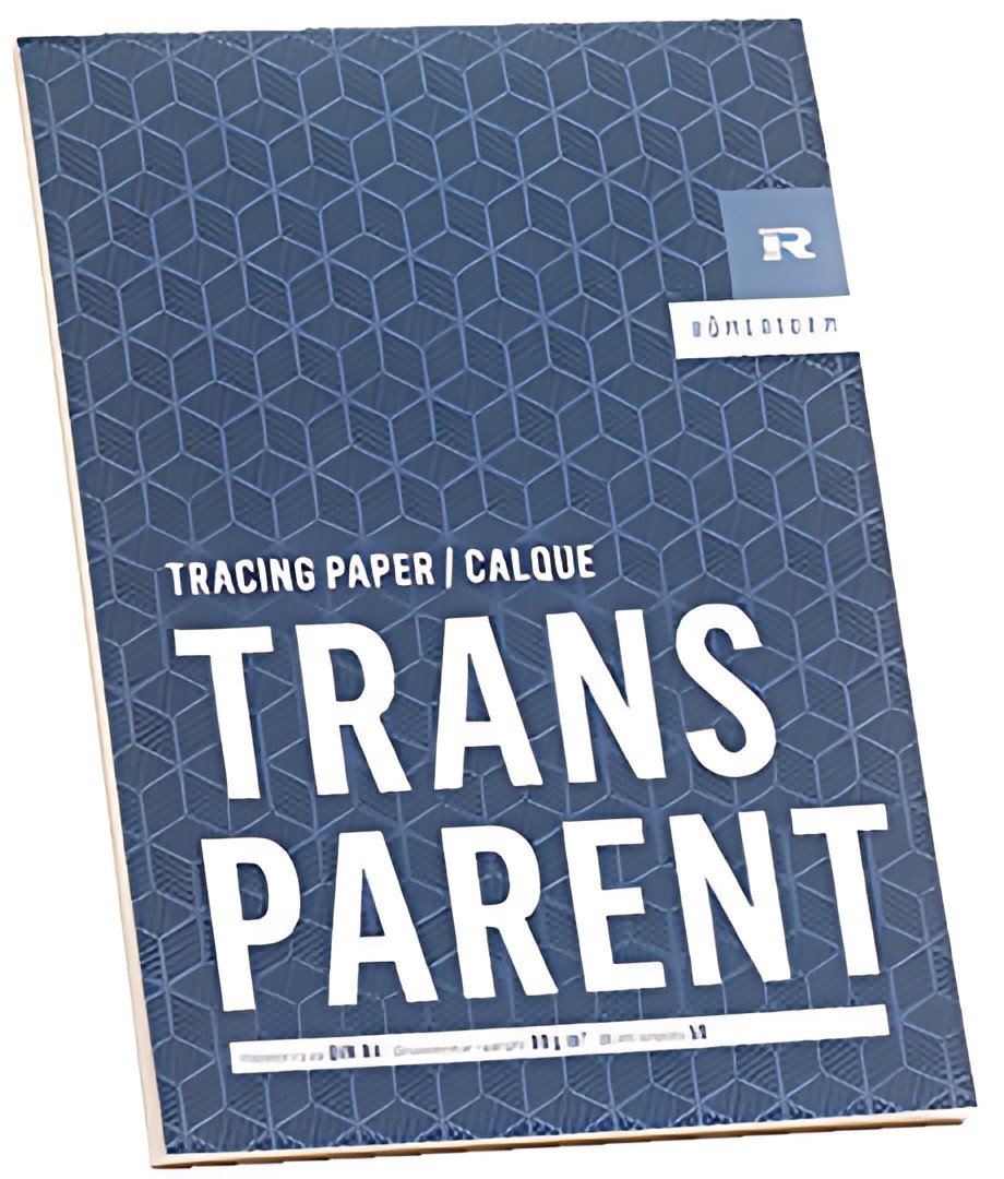 RÖMERTURM Bloc papier calque "TRANSPARENT", A4, 50 feuilles