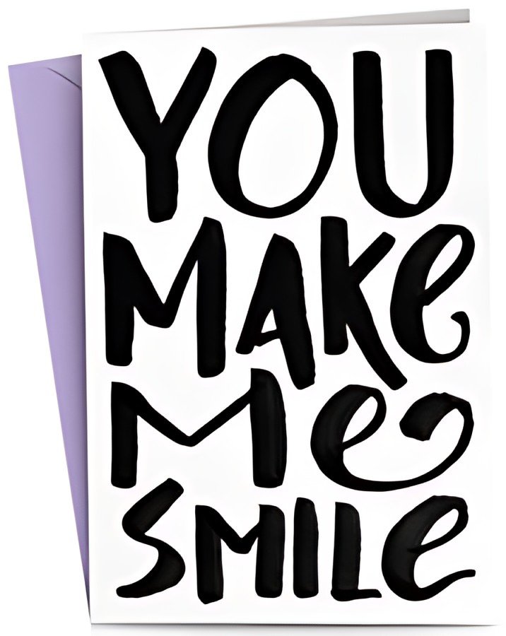 RÖMERTURM Carte de voeux "YOU make me SMILE"